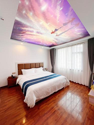 Cama o camas de una habitación en Yijingju Humanistic Inn
