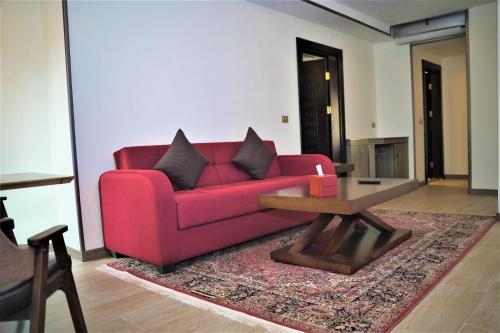 Ruang duduk di Petra Canyon Hotel