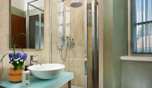 Koupelna v ubytování Villa Appiani Hotel