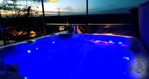 La alberca dentro o cerca de Vila Santorini Nacionalni Park Fruška Gora