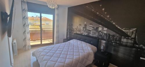 A bed or beds in a room at Casa Roda de Bará & Spa