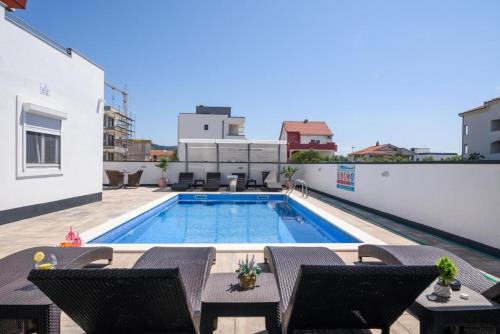 Apartment in Okrug Gornji with sea view, terrace, air conditioning, WiFi 5134-1