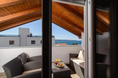 Apartment in Okrug Gornji with sea view, balcony, air conditioning, WiFi 5134-2