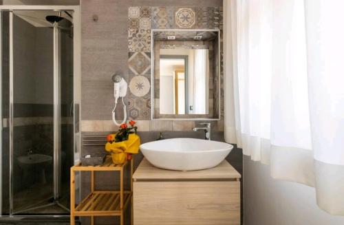 Koupelna v ubytování B&B TERRA DI MITI