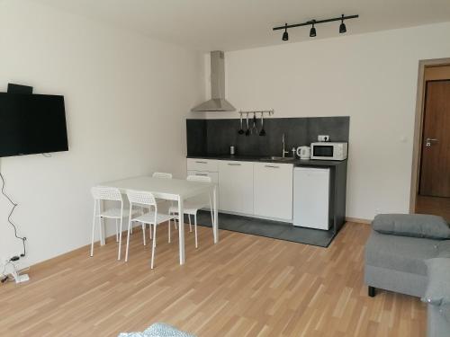 Brand new studio apartment #62 with free secure parking in the center