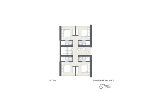 a floor plan of the proposed apartment building at Design Villa M by Pferd auf Wolke in Gortipohl