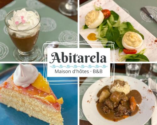 a collage of pictures of food and desserts at Abitarela - Maison d'Hôtes - B&B in Sigean