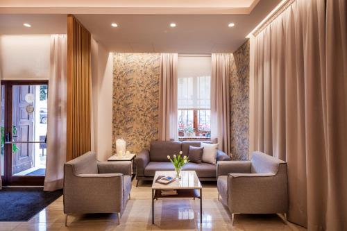 Χώρος καθιστικού στο Hotel La Palomba