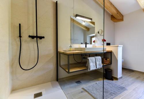 Koupelna v ubytování L'Abbraccio della Quercia - Suites