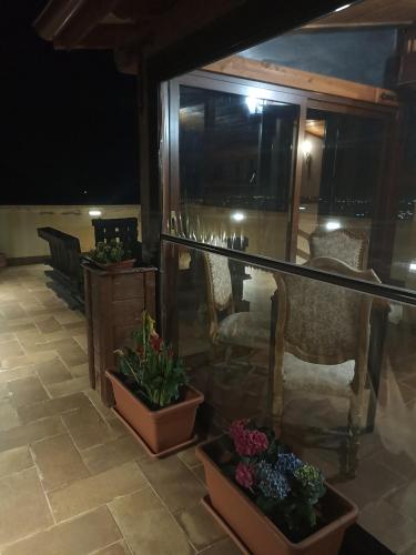Ein Balkon oder eine Terrasse in der Unterkunft B&B La Rupe
