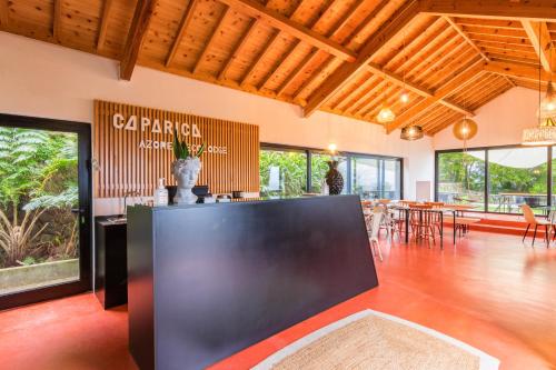 Restaurace v ubytování Caparica Azores Ecolodge