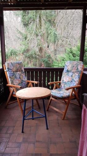 Balkoni atau teres di Haus im Hanfbachtal