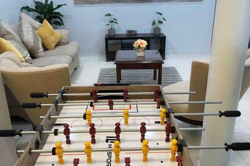 a lego basketball court in a living room at Amazing & cozy Duplex near Zoo Miami ! in Miami