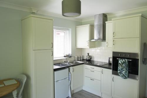 Η κουζίνα ή μικρή κουζίνα στο Luxury Self Catering with Cosy Cabin & Sauna in Colchester