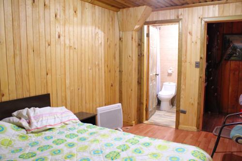 Postel nebo postele na pokoji v ubytování Valle el Abra Ralún Lodge