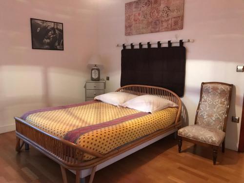 Ένα ή περισσότερα κρεβάτια σε δωμάτιο στο CoTTAGE LA VILLA BOLERO