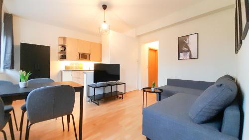 TV a/nebo společenská místnost v ubytování Apartment Schützenwiese