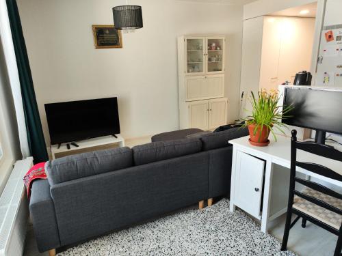 Część wypoczynkowa w obiekcie Cosy and spacious 1 bedroom apartment in Espoo