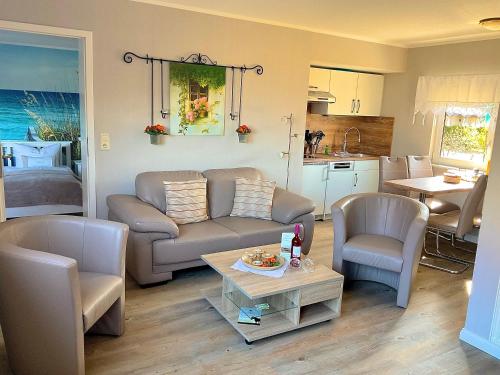 Χώρος καθιστικού στο Ferienbungalow Lange