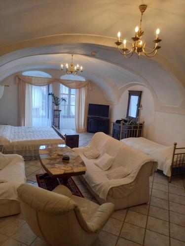 Istumisnurk majutusasutuses Apartmán U Jarošů