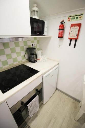 Kuchyň nebo kuchyňský kout v ubytování Oriente DNA Studios