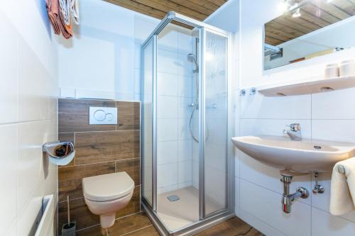 Koupelna v ubytování Ferienwohnung Remberghof