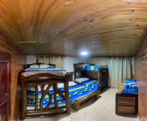 Ένα ή περισσότερα κρεβάτια σε δωμάτιο στο Chalet VillaMelania Brothers