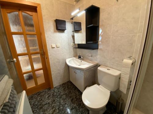 Vannituba majutusasutuses Apartman Panorama