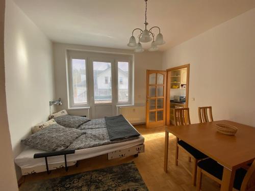 Voodi või voodid majutusasutuse Apartman Panorama toas