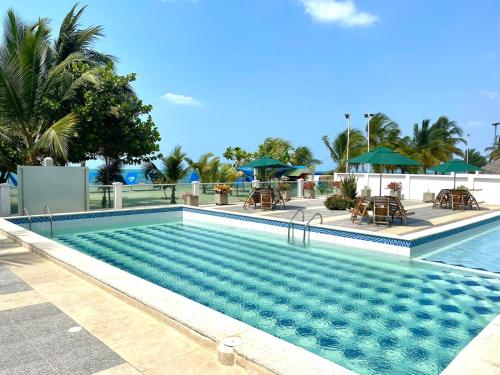 Πισίνα στο ή κοντά στο Apartamento frente al mar