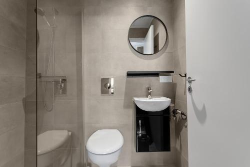 Koupelna v ubytování NN Urban Guesthouse