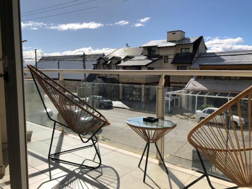 En balkon eller terrasse på Departamento Turistico en Bariloche