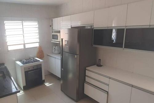 Dapur atau dapur kecil di Pousada dos Sonhos Interlagos