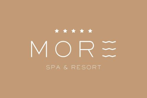 a logo for a spa and resort with four stars at Отель MORE SPA & RESORT in Alushta