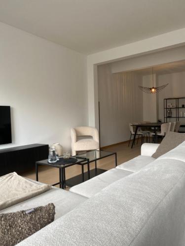 Posezení v ubytování Cosy Apartment near Antwerp