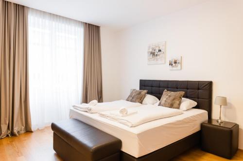 Katil atau katil-katil dalam bilik di Nadland Apartment Wehlistrasse