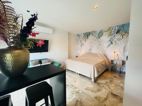 Luxury studio with private jacuzzi near beaches