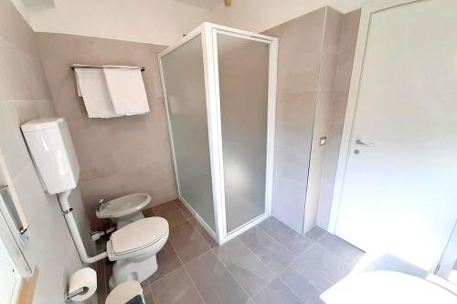 Koupelna v ubytování Hotel Da Tino