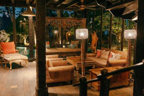 Гостиная зона в Most Exotic Villa Keong Tabanan