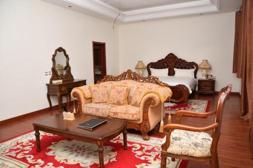 Χώρος καθιστικού στο Victoria Beach Hotel