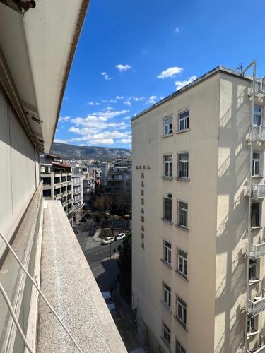 a view from the balcony of a building at Feel like home Concert hall Apartment - Sem in Athens