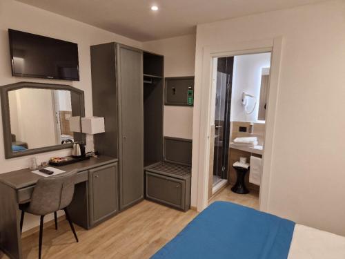 Vannituba majutusasutuses Albergo Cappello e Cadore