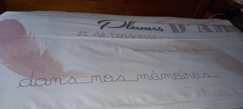 a white package with the wordsiana new mercedes at Chez Louis chambres d'hôtes à la ferme in La Canourgue