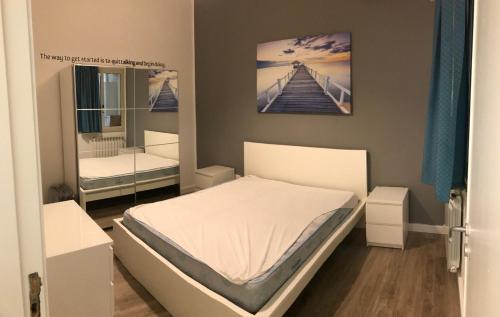 Postel nebo postele na pokoji v ubytování Appartamento Trilocale Mondello