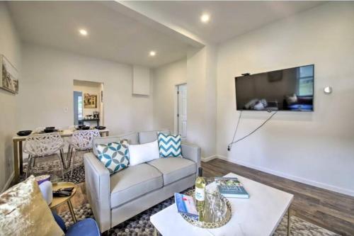 a living room with a couch and a tv at Dunes Home 3 Bedroom I 2 Baths I 2 Living rooms in Chesterton