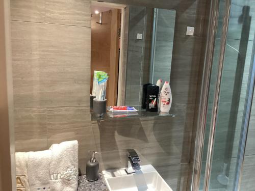 Ένα μπάνιο στο The Anfield Apartment