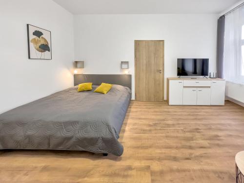 Krevet ili kreveti u jedinici u okviru objekta Apartment LUKAS 1