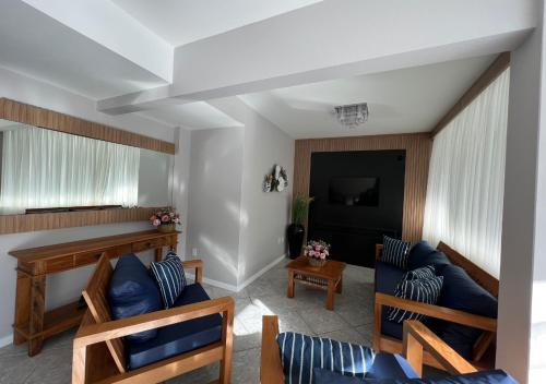Χώρος καθιστικού στο Ilha Forte Praia Hotel