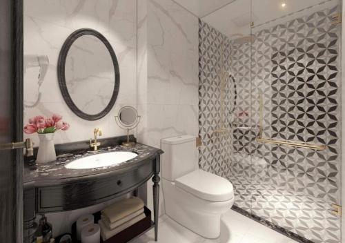 Een badkamer bij Bay Luxury