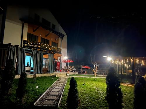 Taman di luar PENSIUNEA LUI CALIN